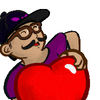 Gif animé coeur pour toi